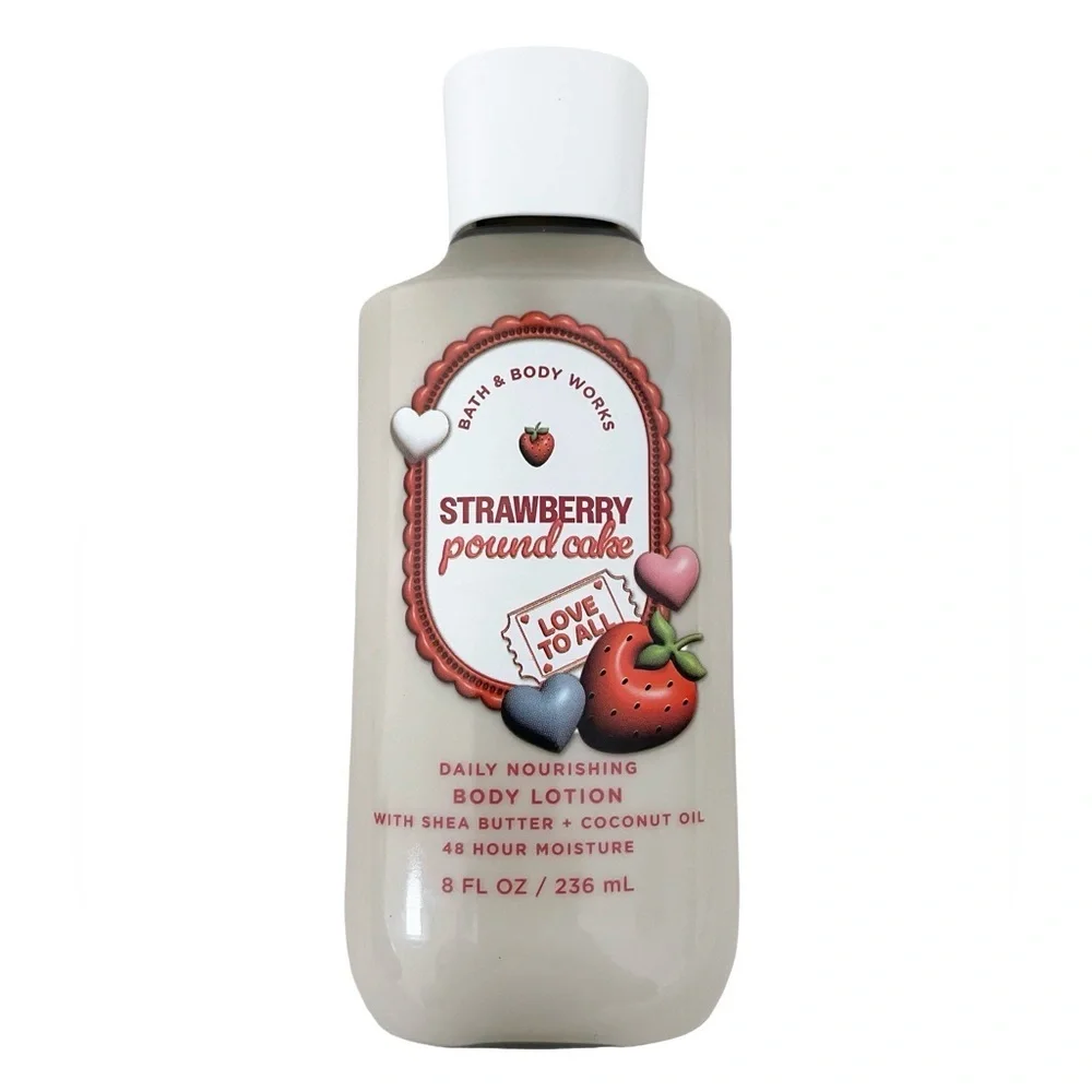 Bath & Body Works Champagne Toast Body Wash and Strawberry Pound Cake Lotion Set